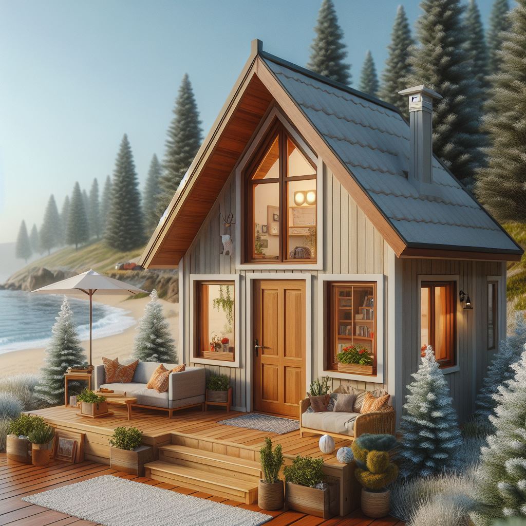 tiny home on a lake