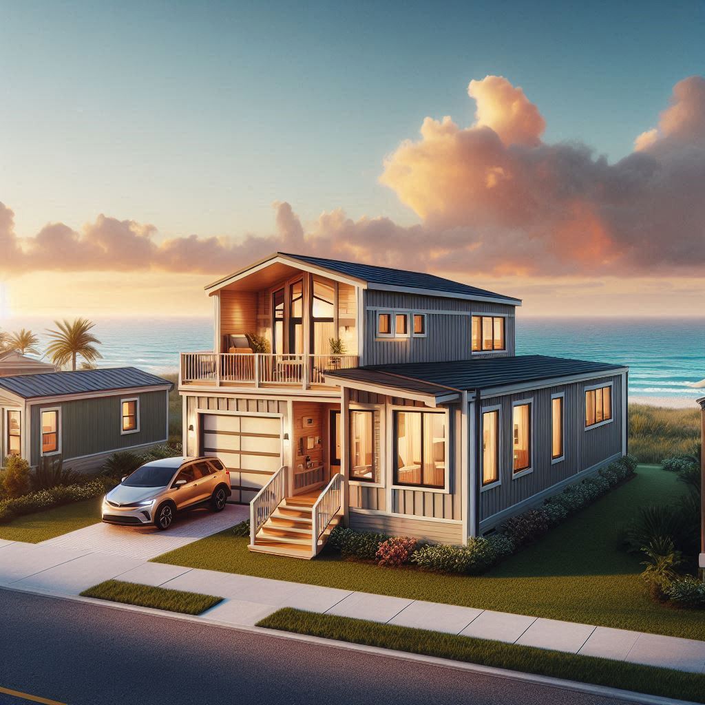 modular home in Florida on the beach